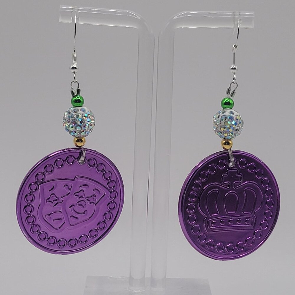 Handmade Doubloon Dangle Earrings